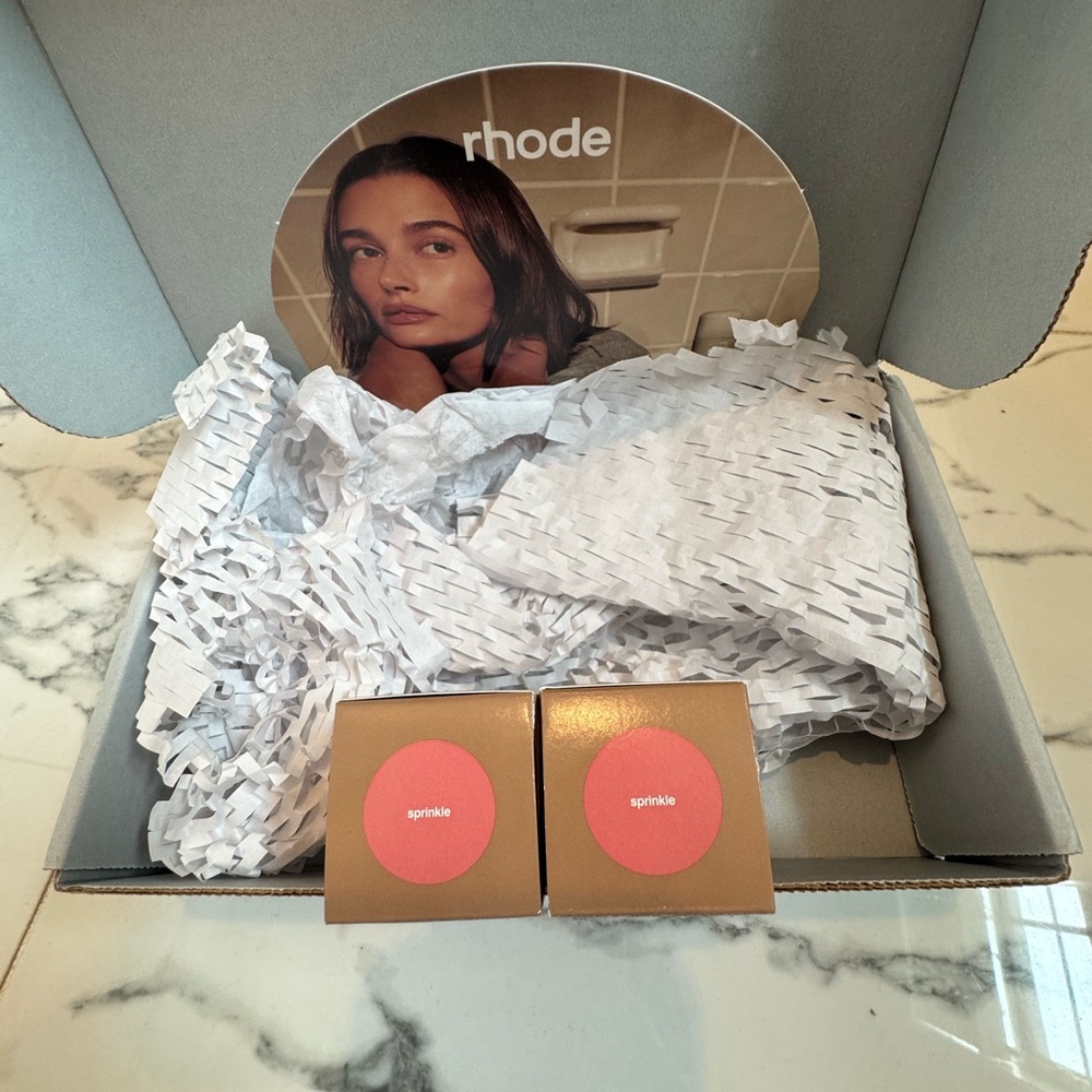 Two Rhode pocket blushes in sprinkle